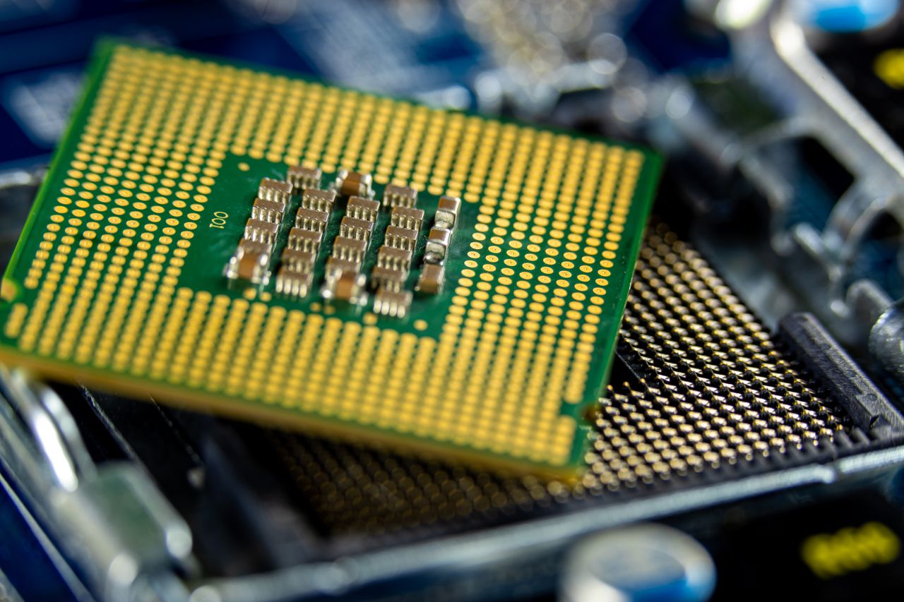 Crafting Captivating Headlines: Your awesome post title goes here Detailed close-up of a microprocessor on a motherboard showcasing its intricate design.